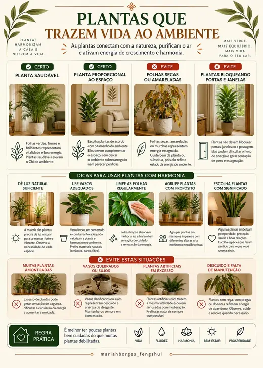 Plantas que trazem vida ao ambiente